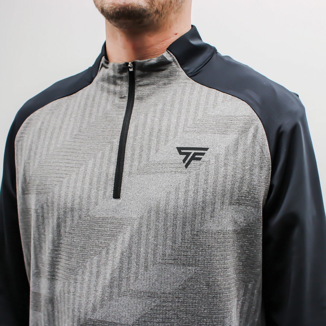 BLACK/GREY CLOUD 1/4 ZIP