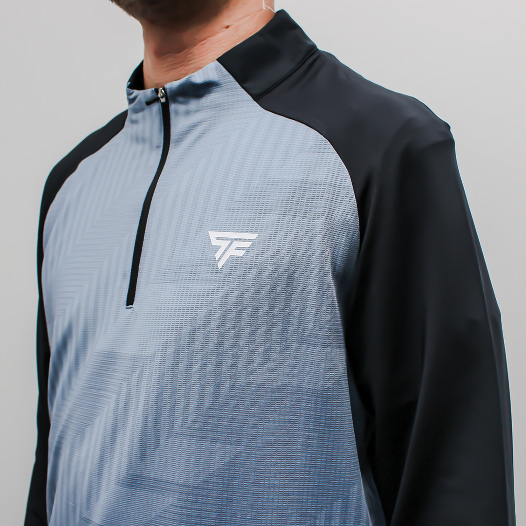 BLACK/BLUE CLOUD 1/4 ZIP