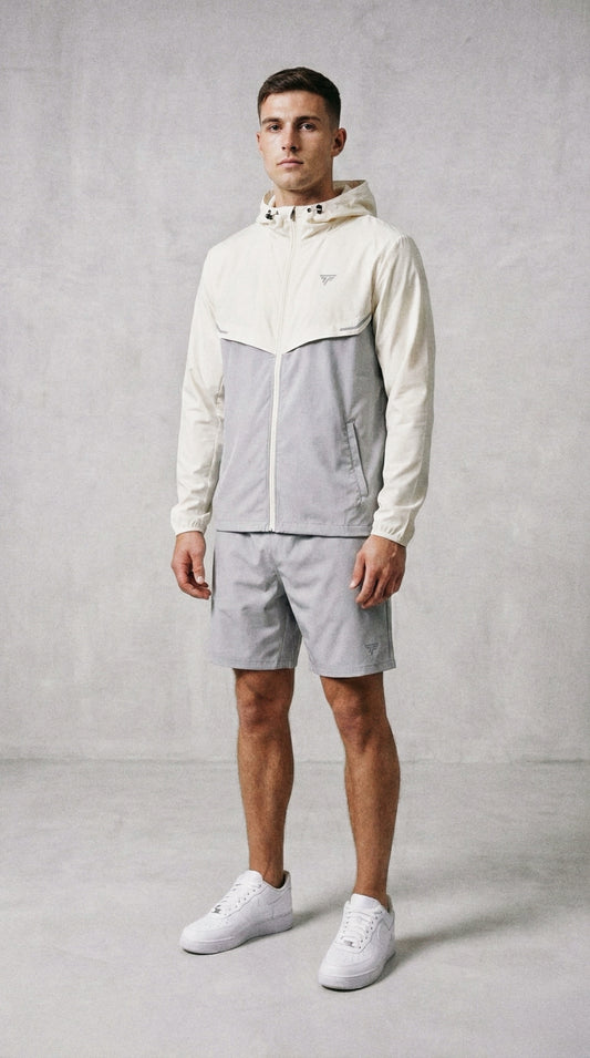 WINDBREAKER CREAM/GREY
