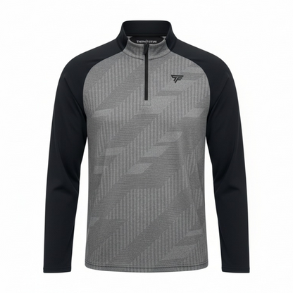 BLACK/GREY CLOUD 1/4 ZIP