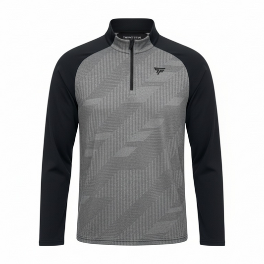 BLACK/GREY CLOUD 1/4 ZIP
