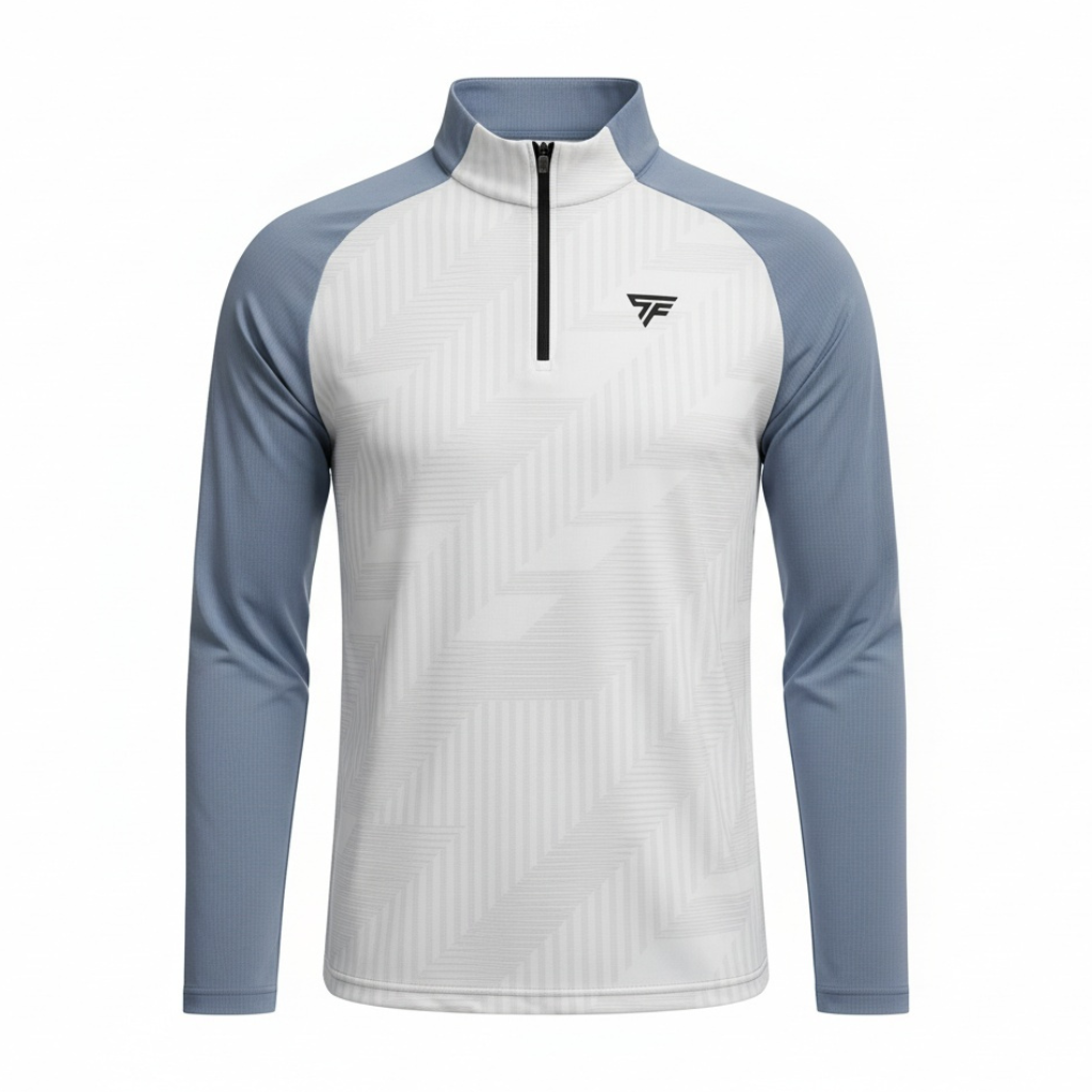 BLUE/WHITE CLOUD 1/4 ZIP