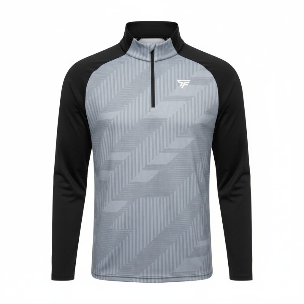 BLACK/BLUE CLOUD 1/4 ZIP