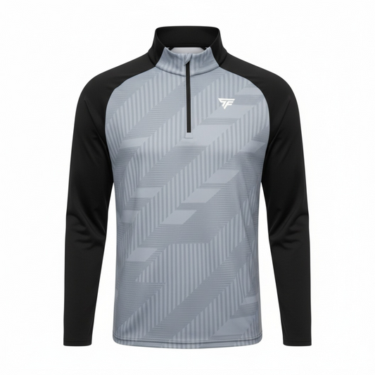 BLACK/BLUE CLOUD 1/4 ZIP